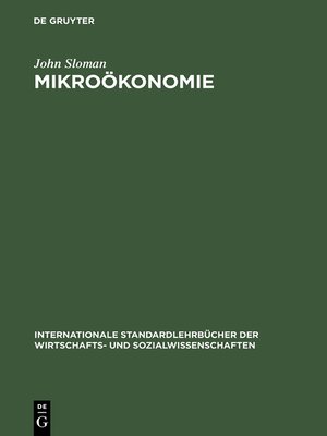 cover image of Mikroökonomie